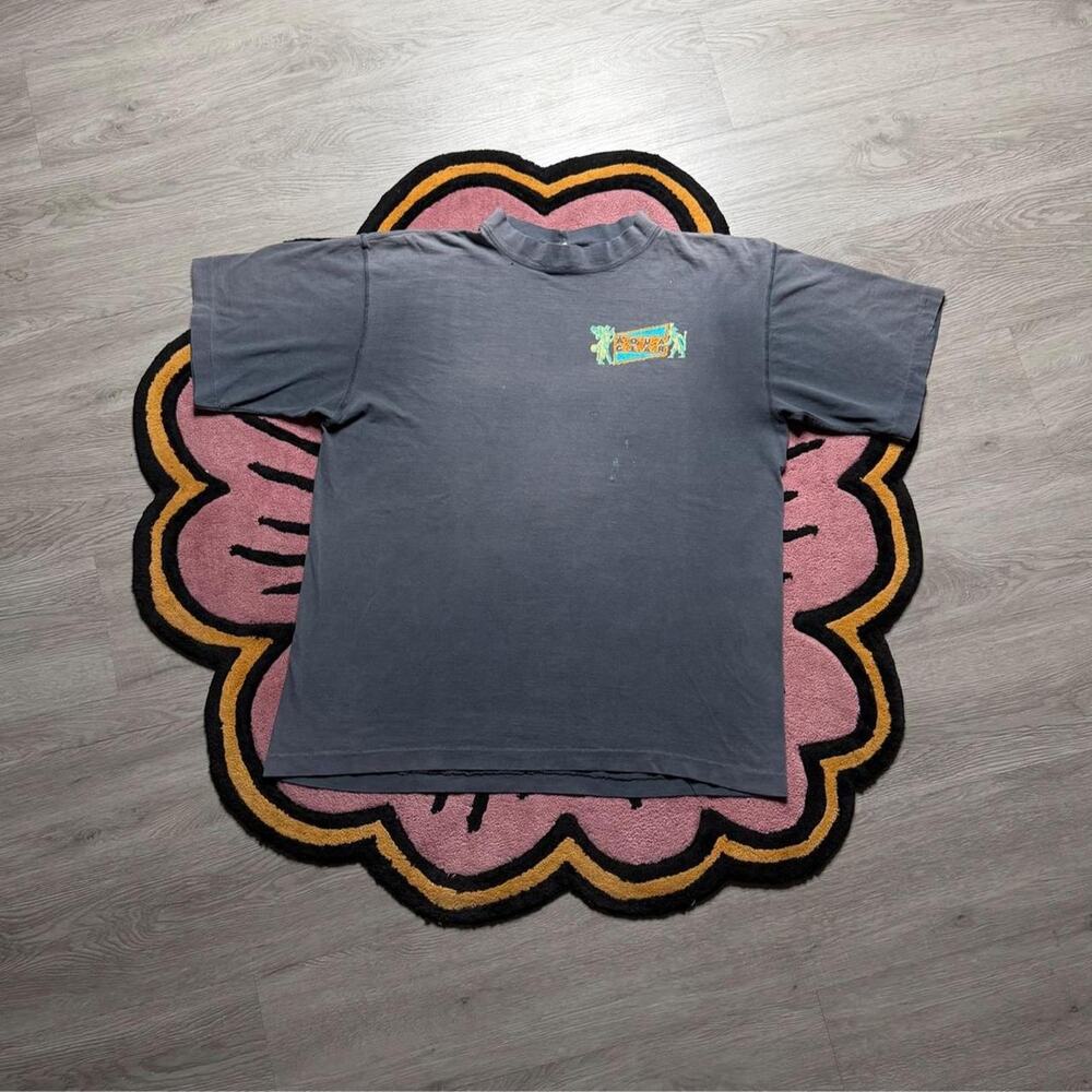 Vintage 90’s Nike Aqua Gear Todos Santos Faded Graphic T-shirt Size Large Black